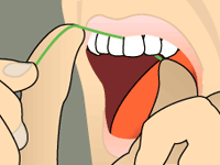flossing teeth 4